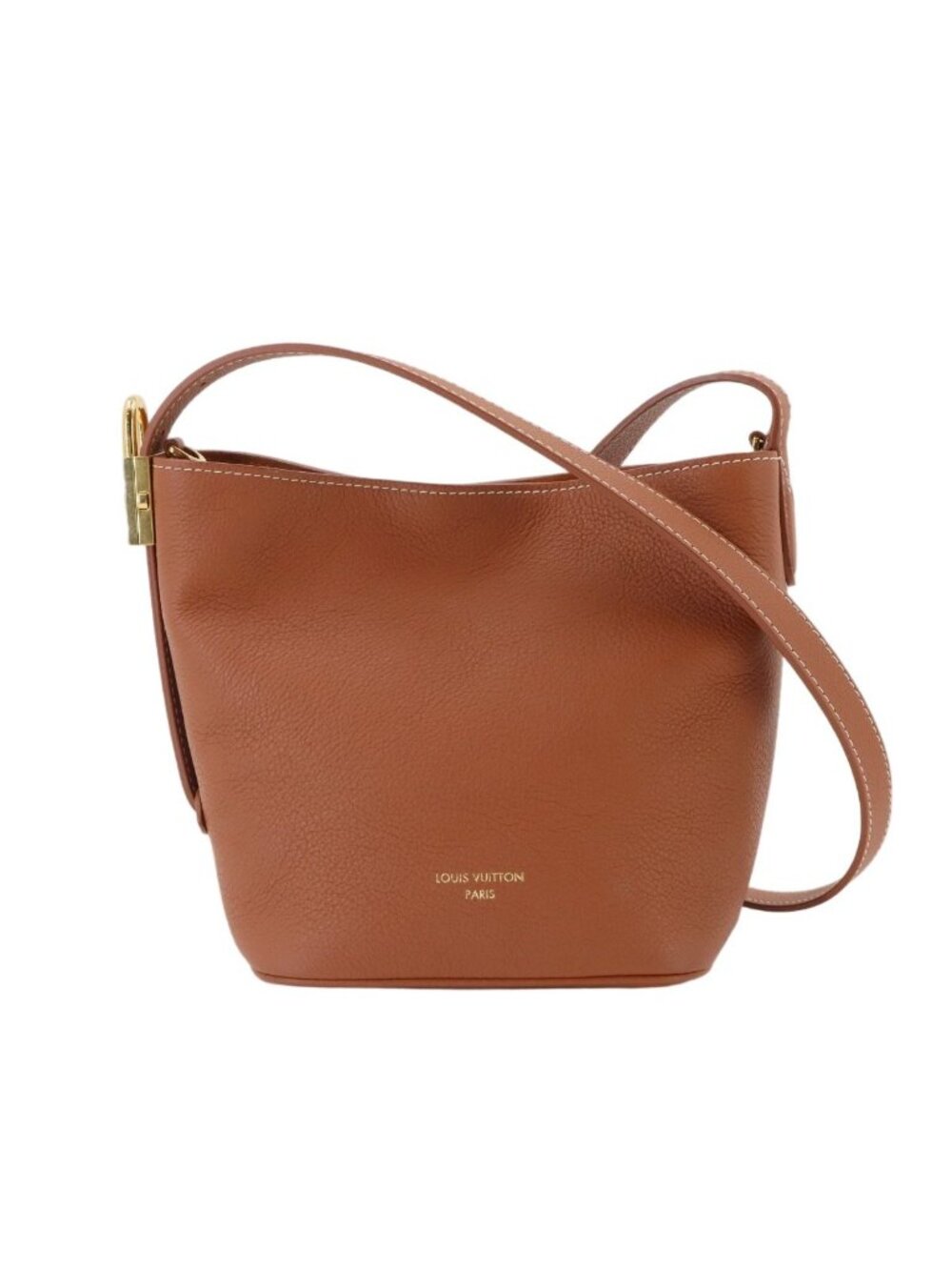 Louis Vuitton Lowkey All in BB Shoulder Bag Leather Cognac